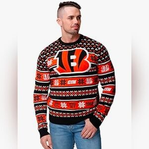 NFL Cincinnati Bengals Men's Crewneck Sweater In L NWT